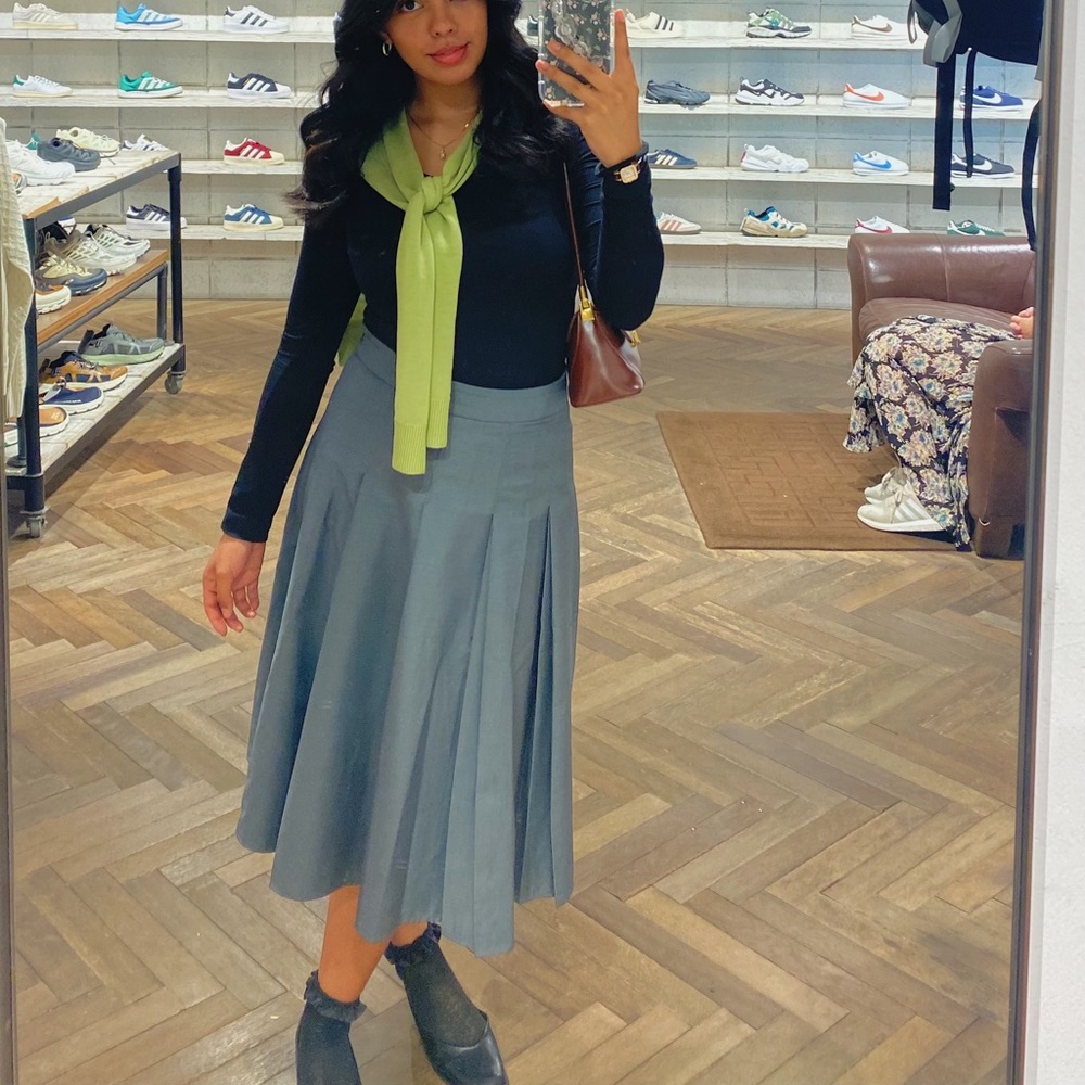 Nightshade Glow Pleated Skirt